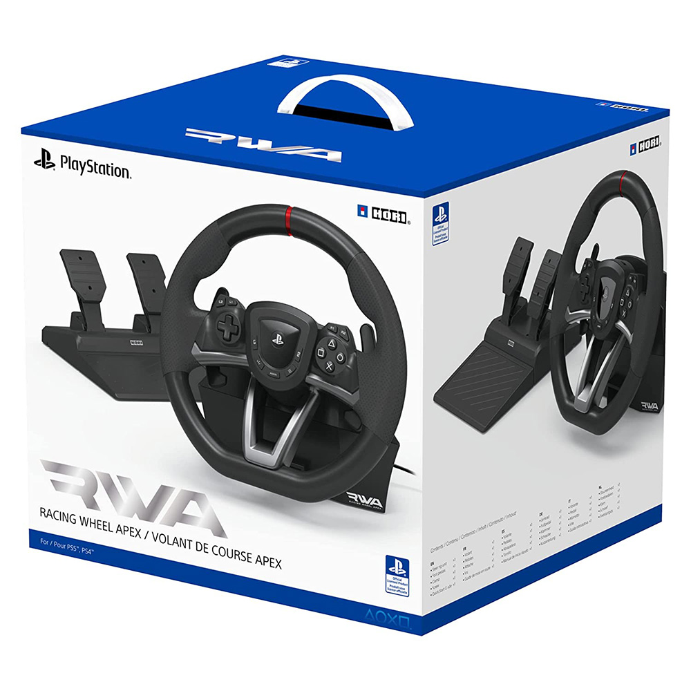 HORI 호리 RWA 레이싱 휠 APEX (PS4/PS5/PC대응) +PXN 휠거치대 접이식 스탠드 세트